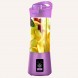 Блендер портативний Smart Juice Cup Fruits на 2 ножі, заряджається від USB, Фіолетовий (237)