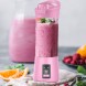 Блендер портативний Smart Juice Cup Fruits на 2 ножі, заряджається від USB, Рожевий (237)