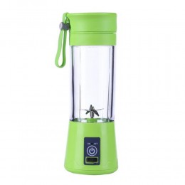 Блендер портативний Smart Juice Cup Fruits на 4 ножі, заряджається від USB, Зелений (237)