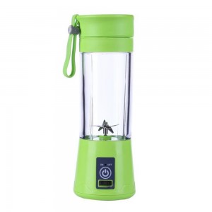 Блендер портативный Smart Juice Cup Fruits на 4 ножа, заряжается от USB, Зеленый (237)
