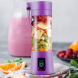 Блендер портативный Smart Juice Cup Fruits на 4 ножа, заряжается от USB, Фиолетовый (237)