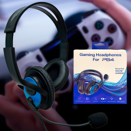 Проводные игровые наушники с микрофоном Stereo PS4 (206)