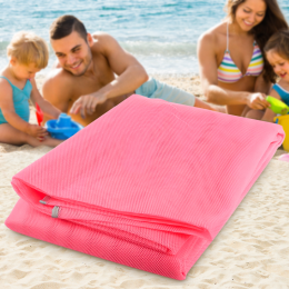 Мягкая пляжная подстилка Анти-песок Originalsize Sand Free Mat 200х150 см Розовый (509)