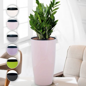 Круглый высокий вазон Алеана Альфа Украина 27х51 см, Белая роза, Гранит, Оливковый, Какао, Фиолетовый, Фрезия (DRK) Круглый высокий вазон Алеана Альфа Украина 27х51 см, Белая роза, Гранит, Оливковый, Какао, Фиолетовый, Фрезия (DRK)