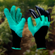 Садові рукавички із пластиковими кігтями Garden Genie Gloves