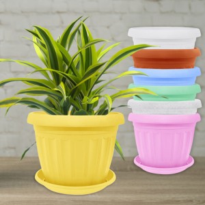 Вазон з підставкою Алеана Терра 14х11см, кольори в асортименті (DRK) Вазон з підставкою Алеана Терра 14х11см, кольори в асортименті (DRK)