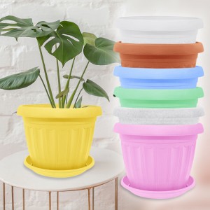 Вазон з підставкою Алеана Терра 36х27см, кольори в асортименті (DRK)