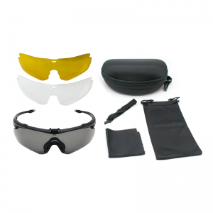 Окуляри, три варіанти захисного скла TGG2 Black 3 в 1 Окуляри, три варіанти захисного скла TGG2 Black 3 в 1