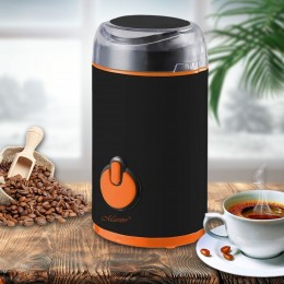 Кофемолка Maestro MR-452 с импульсным режимом, 180 Вт , Черный/Оранжевый (235)