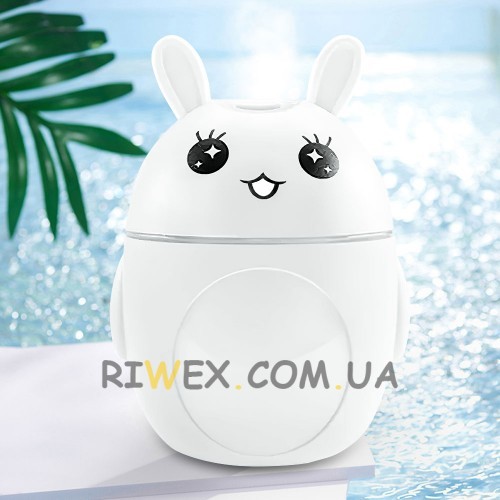 Мини-USB увлажнитель воздуха Rabbit на аккумуляторе 200 мл, Белый (237)