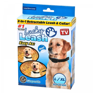 Регульований повідець з нашийником для собак Lucky Leash 2 в 1 EL-519 (237)