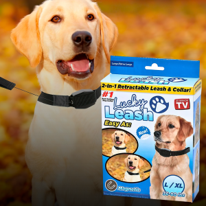 Регульований повідець з нашийником для собак Lucky Leash 2 в 1 EL-519 (237)