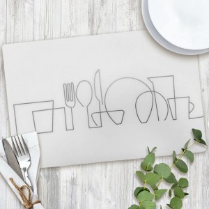 Сервировочная салфетка MR-1902-grey, 43,5x28,5 см (235)