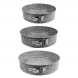 Набір із трьох круглих форм для випічки зі знімним дном (24, 26, 28 см) Granite MR-1125 Maestro (235)