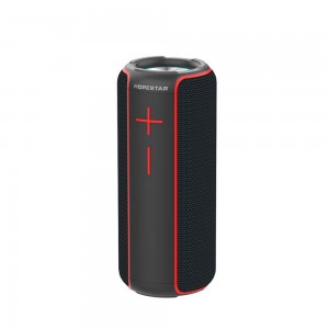 Портативная беспроводная колонка Bluetooth Hopestar P30, Черно-Красный (206)