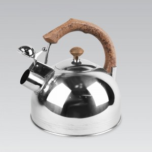 Чайник MR-1307-BROWN з нержавіючої сталі зі свистком та капсульним дном, 3,0 л. (235)
