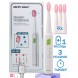 Електрична акумуляторна зубна щітка HAPPY SHEEP HP-300, 3 Режими, 4 Насадки, Біла (237)