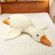 Мягкая плюшевая игрушка подушка-обнимашка Гусь белый, 110 см (237)