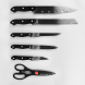 Набір кухонних ножів (7 предметів, пластикові ручки) Maestro MR-1400 (235)