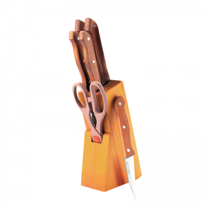 Набір кухонних ножів (7 предметів, дерев'яні ручки) Maestro MR-1401 (235)