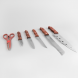 Набор кухонных ножей (7 предметов, деревянные ручки) Maestro MR-1401 (235)