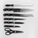 Набір кухонних ножів (8 предметів, пластикові ручки) MR-1402 Maestro Basic (235)