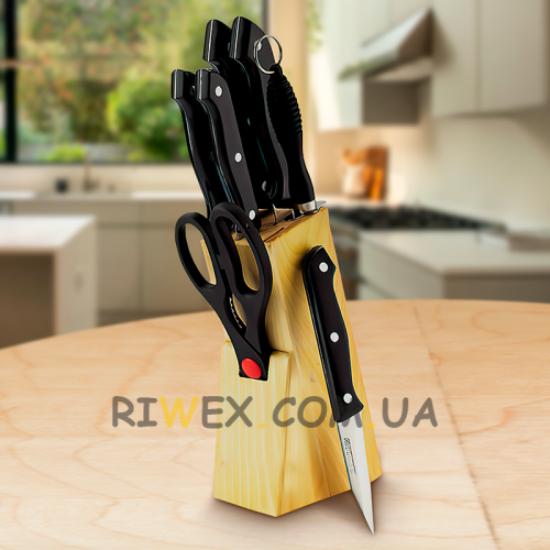 Набір кухонних ножів (8 предметів, пластикові ручки) MR-1402 Maestro Basic (235)