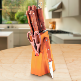 Набор кухонных ножей (8 предметов, деревянные ручки) MR-1403 Maestro Basic (235)