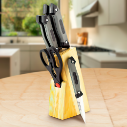 Набор кухонных ножей (7 предметов, прорезиненные ручки) MR-1407 Maestro Basic (235)