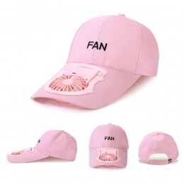 Солнцезащитная бейсбольная кепка с вентилятором Fan, Розовый (205)