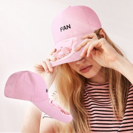 Солнцезащитная бейсбольная кепка с вентилятором Fan, Розовый (205)