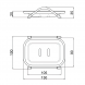 Мыльница настольная LIDZ 120,02,05/06 (DRK)