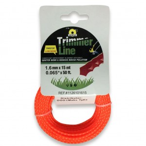 Леска витой квадрат TW-15M(310007) для электротриммера ,бензокосы, мотокосы 1.6 мм х 15 м (2487)