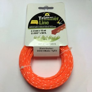 Леска витой квадрат TW-15M(310008) для электротриммера, бензокосы, мотокосы 2 мм х 15 м (2487) Леска витой квадрат TW-15M(310008) для электротриммера, бензокосы, мотокосы 2 мм х 15 м (2487)