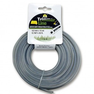 Леска круглая с сердечником D-15M(310017) для электротримера, бензокосы, мотокосы 4.0 мм * 15 м (2487)