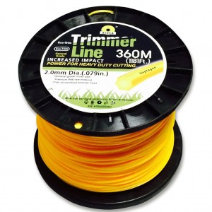 Леска в бобине H(312223) звезда (5 лучей) для электротримера, бензокосы, мотокосы, 2.0 мм х 360 м (2487)