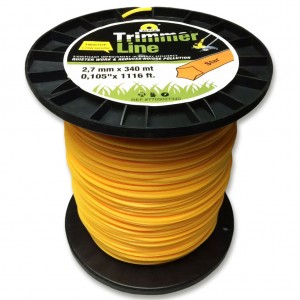 Леска в бобине H(310026) звезда (5 лучей) для электротримера, бензокосы, мотокосы, 2.7 мм х 340 м (2487)