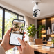 Панорамна Wi-Fi IP-камера відеоспостереження ICEE E-smarter E27 Full-HD в патрон, 4Мр (Х26)