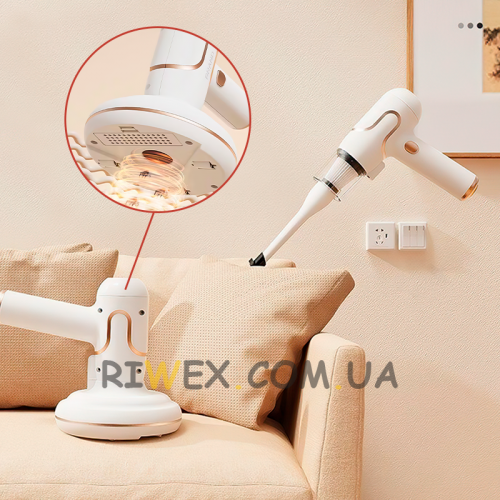 Беспроводной компактный пылесос анти-клещ 2 в 1 Vacuum Cleaner Mite Remover (205)
