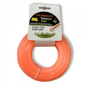 Волосінь для тримера FB2.7 квадрат з жилою,  2.7мм*15 м (2487)