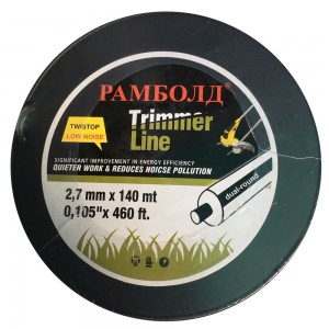 Леска круглая с жилкой D2.7, 2.7 мм х 140 м в бухте (2487)
