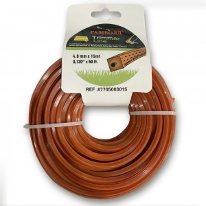 Леска для триммера 15м4.0 квадрат с жилой, 4,0мм*15 м, Красный (2487) Леска для триммера 15м4.0 квадрат с жилой, 4,0мм*15 м, Красный (2487)