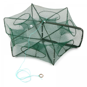 Рыболовная сеть раколовка книжка для раков 8 входов диаметр 80 см
