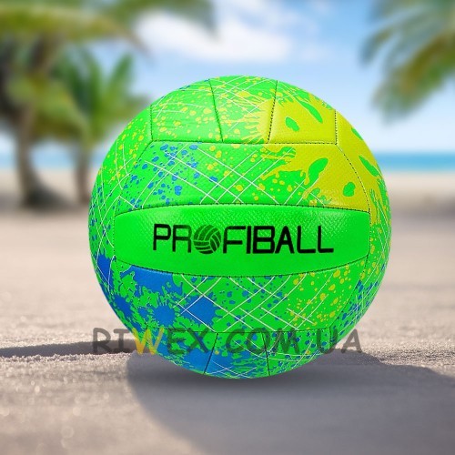 Мяч волейбольный MS 3446 для игры в зале и на улице, Зеленый (IGR24)