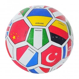 М'яч футбольний гумовий VA 0004 Країни Grain зернистий, розмір 5 (IGR24)