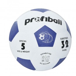 Футбольный мяч PROF1 VA-0013 Grain зернистый, размер 5, Синий (IGR24)