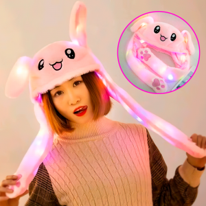 Шапочка Рожевий Зайчик, що світиться з рухомими вушками Pikachu Toys Шапочка Рожевий Зайчик, що світиться з рухомими вушками Pikachu Toys