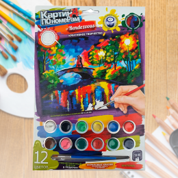 Картина за номерами 12 кольорів Рандеву Danko Toys KN-03-06 (IGR24)