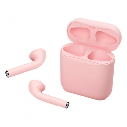 Бездротові Bluetooth навушники HBQ InPods 12 з активним шумопоглинанням (рожевий колір)