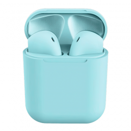Бездротові Bluetooth навушники HBQ InPods 12 з активним шумопоглинанням (блакитний колір)